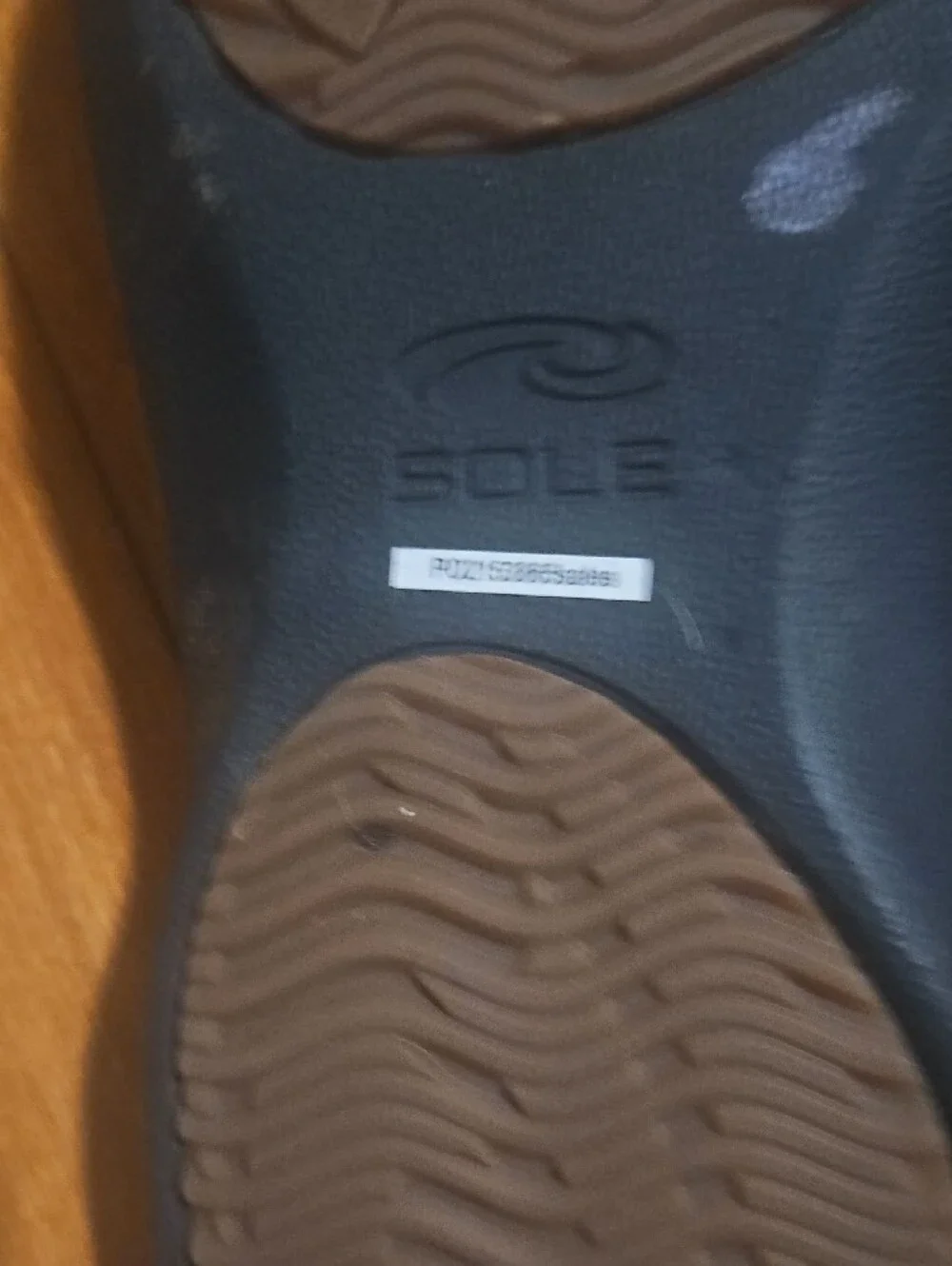 Men's Black Cork-Style Padded Toe-Post Sandals